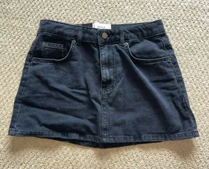 Urban Outfitters Jean Skirt BDG Black Denim Mini thumbnail 1