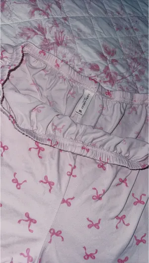 Laura Ashley pink bow pj bottoms thumbnail 3