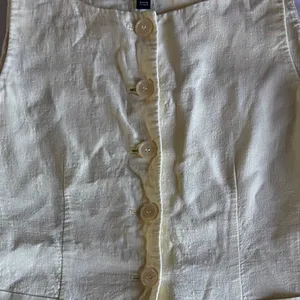 Ann Taylor Butter Yellow Linen Vest thumbnail 6