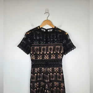 Alexis Alexandria Lace Dark Romantic Romper‎ Women’s Sz S thumbnail 2