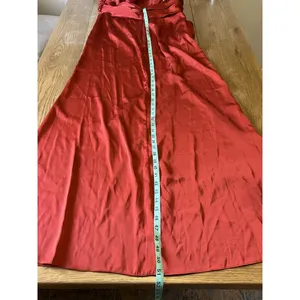 Azazie Eren ? Bronzer Satin Mermaid Full‎ Length Dress Custom Size A16 Rust Read thumbnail 6