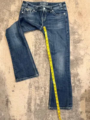 Women's Rock&Roll Low Rise Blue Bootcut Jeans thumbnail 7