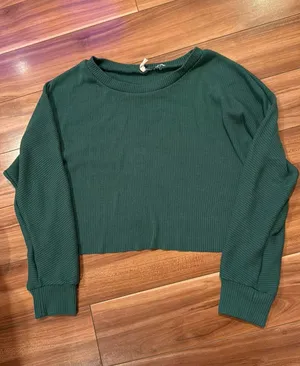 Cropped Long Sleeve Green Size M thumbnail 1