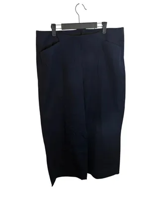 Old Navy Navy Blue Pull On Wide Leg Pixie Pants thumbnail 2