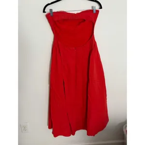 NIA Strapless linen blend ANNE DRESS size medium thumbnail 5