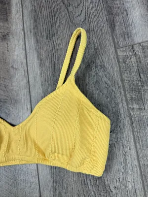 Aerie Yellow Ribbed Bikini Set thumbnail 6