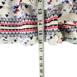 Lucky In Love Ruffled Tiered Tennis Skort Womens S White‎ Abstract Sporty Chic thumbnail 10