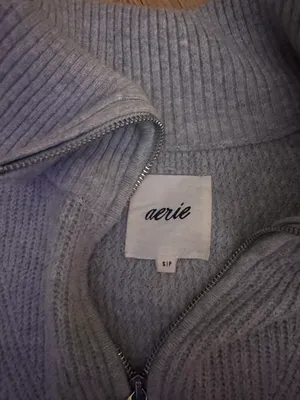 Aerie Knitted Quarter Zip thumbnail 2