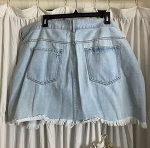 Zip-Up Denim Skirt thumbnail 6
