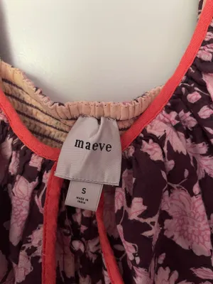 Maeve Scoop Anthropologie Neck Ruffled Embroidered Midi Dress thumbnail 4