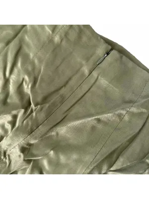 Topshop Ruched Front Vent Satin Maxi Skirt Sarong Skirt NWT Green Size 2 thumbnail 8