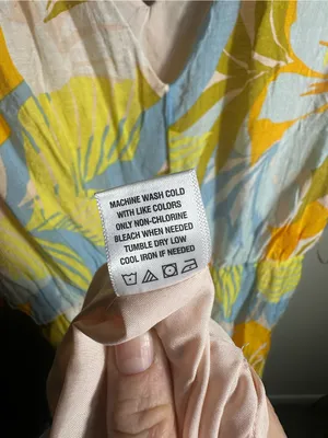 H28. 1.STATE Yellow, Light Blue & White V-Neck Maxi Dress thumbnail 6