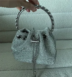 Liliana Silver Mini Bag with Chain Handle thumbnail 1