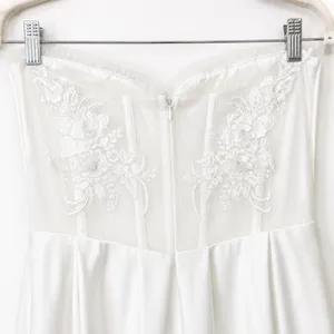 Lulus Lux Bridal NWOT Eternal Gratitude White Floral Embroidered Wedding Dress thumbnail 11