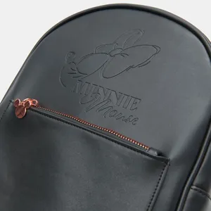 Disney Minnie Mouse Faux Leather Mini Backpack Black Licensed NEW thumbnail 2