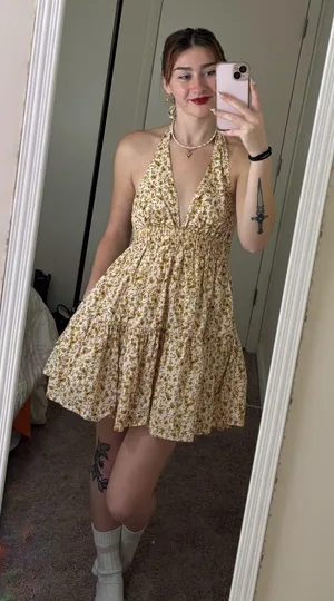 Cotton Candy LA Mini halter dress thumbnail 2