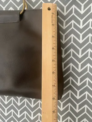 New With Tag Brown Faux Leather Small Handbag. thumbnail 7