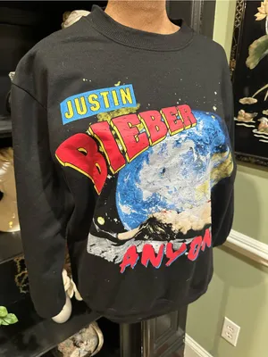 Justin Bieber “Anyone” Official Merchandise Crewneck Sweatshirt – Size XS thumbnail 2
