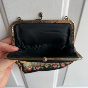 Vintage 1950's Walborg French Country Tapestry Woven‎ Clutch Purse thumbnail 5