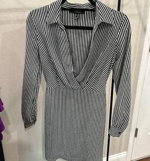 Black & White Striped Dress thumbnail 1