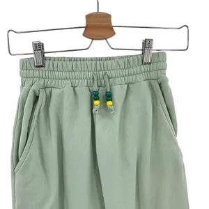 Staud‎ Wide Leg Sweatpants Sage Green Beaded Drawstring Waist Size XS **Flawed thumbnail 4