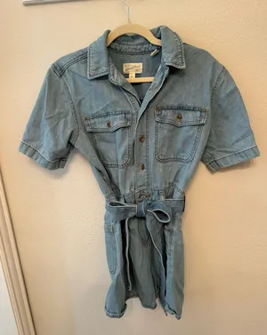 Denim Romper  thumbnail 1