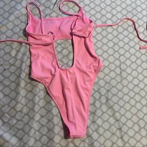 Pink One-Piece No Boundaries Hot Swimsuit thumbnail 3