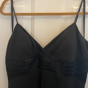 Worthington Black Empire Waist Evening Gown Satin Trim Formal Dress Womens 14 thumbnail 3