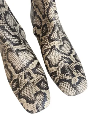Like New Sam Edelman Leather Paige 2 Boots Snakeskin Size 6 thumbnail 4