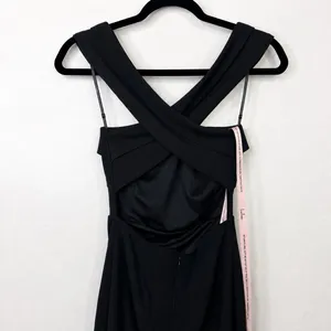 NEW Lulus Head to Cocktail Hour Black Halter Neck Open Back Maxi Dress Small thumbnail 8