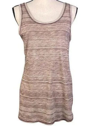 PRANA beige and brown “Kiely Sleeveless Tunic Tank Top” in size Small. EUC thumbnail 1