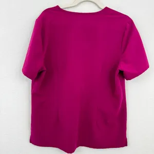 Figs Women's Casma Three Pocket Scrub Uniform Top Shirt Dark Magenta Size L thumbnail 5