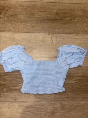 Boutique blue crop top  thumbnail 2