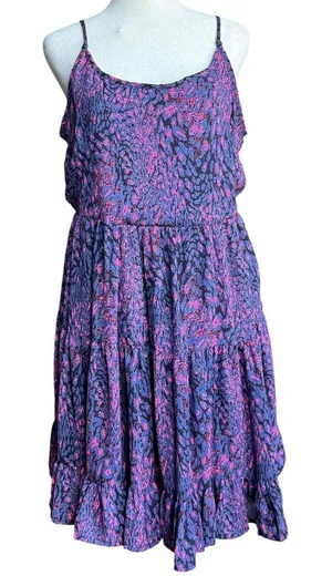 Buddy Love The Hillary Pink & Purple Mini Dress Sz‎ L thumbnail 1