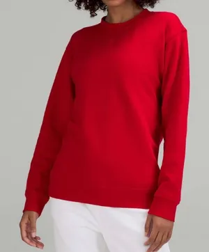 Lululemon All Yours Crew Fleece in Dark Red thumbnail 1