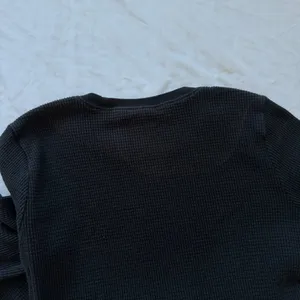 Aritzia TNA black waffle knit long sleeve thumbnail 5