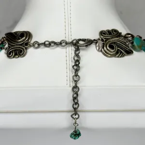 Chico's Chunky Faux Turquoise Statement Necklace 18.5-22.25in ✨ thumbnail 10