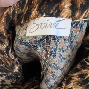 Vintage Soiree Animal Print Jacket‎ Black Size XS thumbnail 7