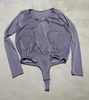 Free people intimately Lavender Long-Sleeve Bodysuit medium thumbnail 1