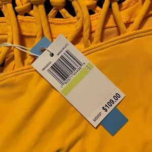 Bleu Rod Beattie Plunge One-Piece 4‎ Yellow Swimsuit thumbnail 7