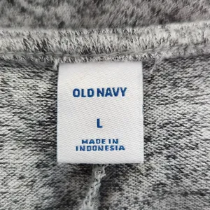 Old Navy Gray Knee-Length Swing Dress Size Large Gray Long Sleeve Knit Dress thumbnail 6
