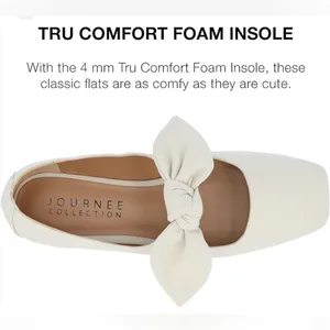 Journee Collection‎ Seralinn Tru Comfort Foam Mary Jane Bow Ballet Flats Size 9 thumbnail 5