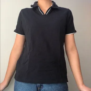 vintage velocity black polo golf tee thumbnail 2