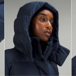 Lululemon Wunder Puff Jacket Wordmark True Navy size 4 NWOT RARE thumbnail 3