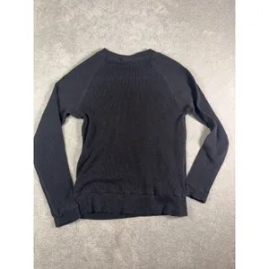 aritzia tna black waffle knit top long sleeve xs thumbnail 10