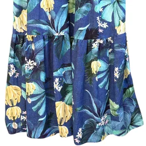EUC Anthropologie Farm Rio Tropical Floral Maxi Dress Size Small thumbnail 6