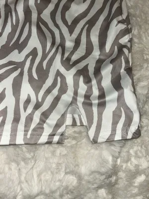 SheIn NWOT Zebra Stripe Slit Hem Short Dress thumbnail 4