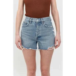 AGOLDE Dee Vintage High Rise Shorts Medium Wash Distressed Size 27 100% Cotton thumbnail 8