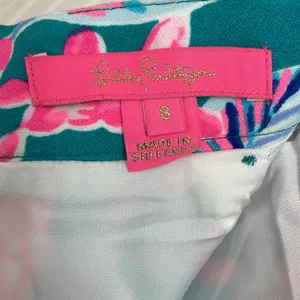 LILLY PULITZER Debbie Skirt in Maldives Green Turtle Wave Size 8 *FLAW/ALTERED thumbnail 9