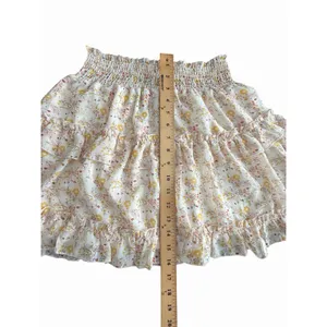 Altar'd State Floral Mini Skirt Large Ruffle Tiered Boho Cottagecore #AA1-1 thumbnail 6